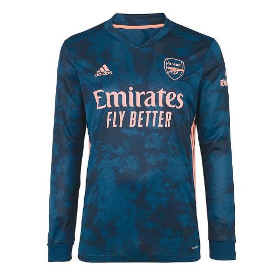 Arsenal Long Sleeve Football Kit Third Soccer Jersey 2020/21